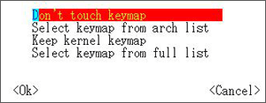 keymapの設定