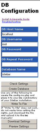 DB Configuration image